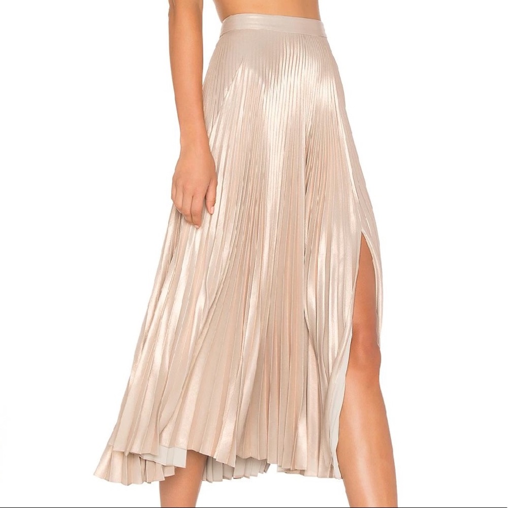 ALC Bobby Pleated Midi/Maxi Skirt NWT